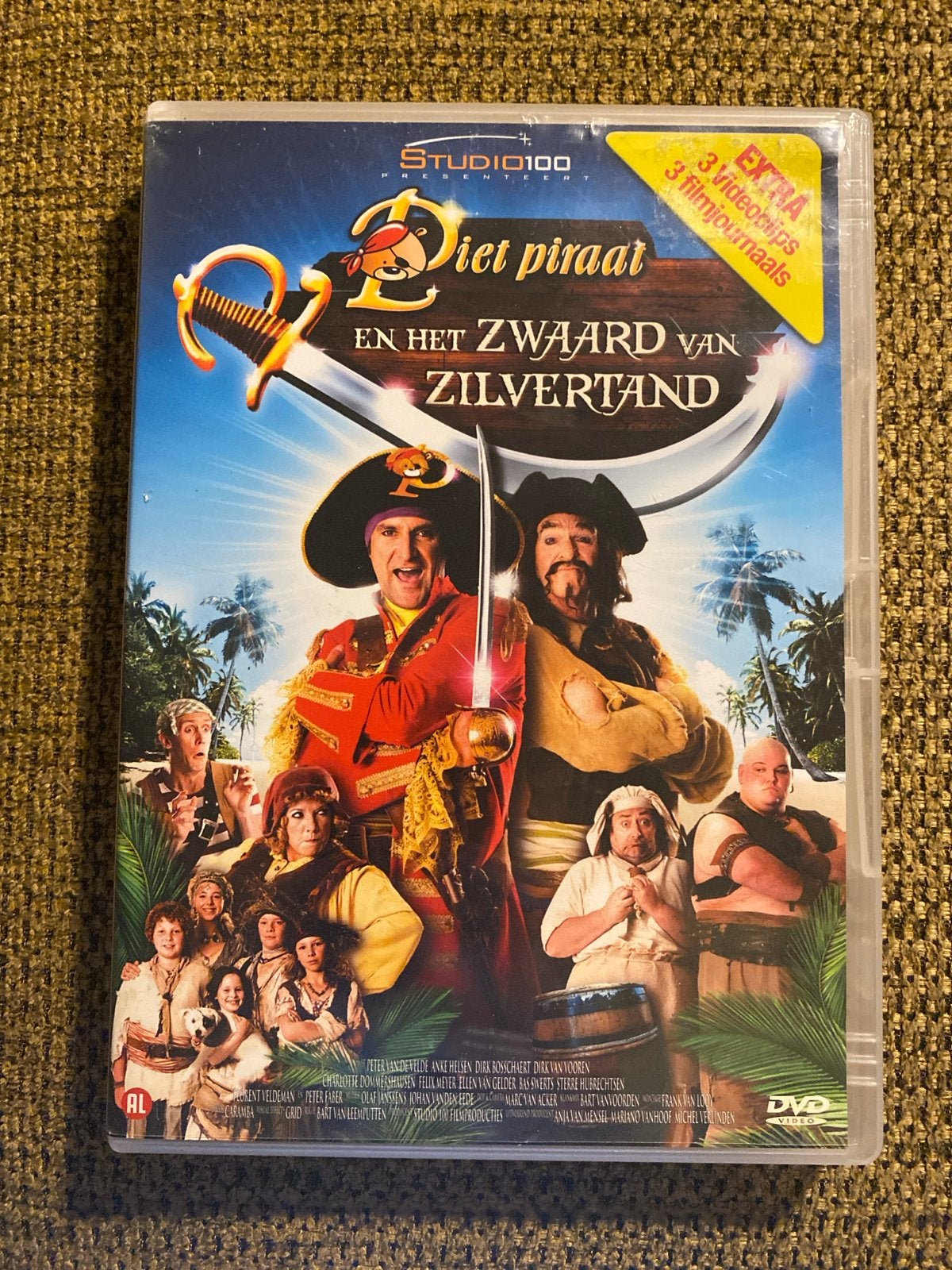 Piet Piraat en het Zwaard van Zilvertand dvd, Avontuur, Bonusmateriaal, Alle leeftijden, Zo goed als nieuw
