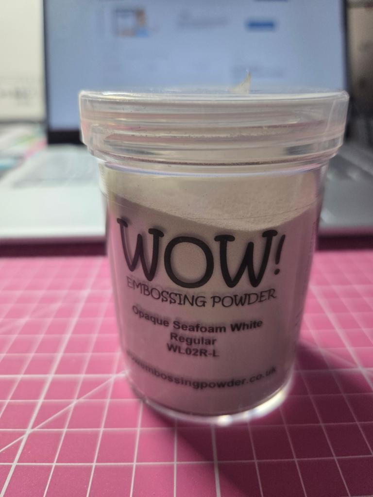 grote pot wow embossingpoeder seafoam white, Ophalen of Verzenden, Nieuw, Overige typen