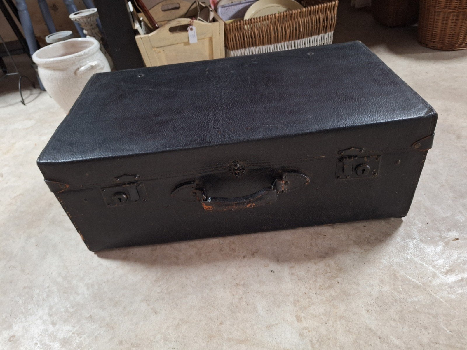 antieke oude koffer, Antiek en Kunst, Curiosa en Brocante, Ophalen