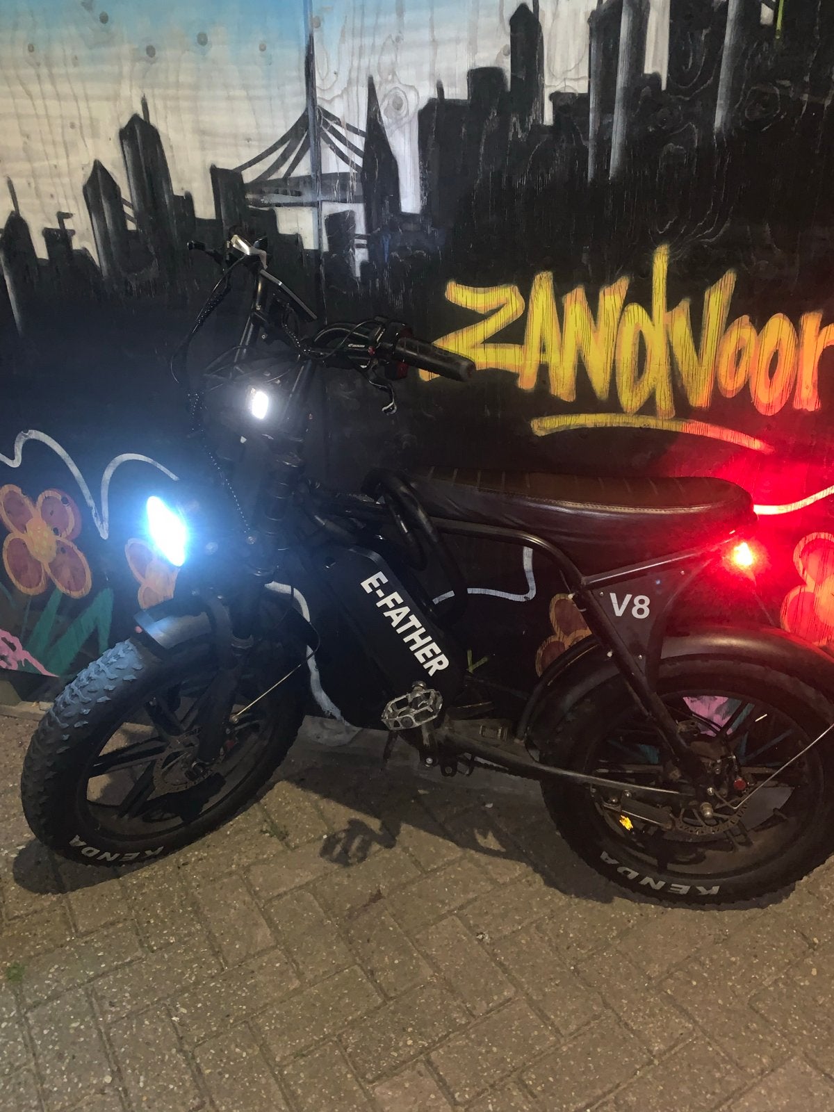 Fatbike V8 3.0 met achterzitje en dubbele accu's, Fietsen en Brommers, Elektrische fietsen, Gebruikt, 59 cm of meer, 50 km per accu of meer