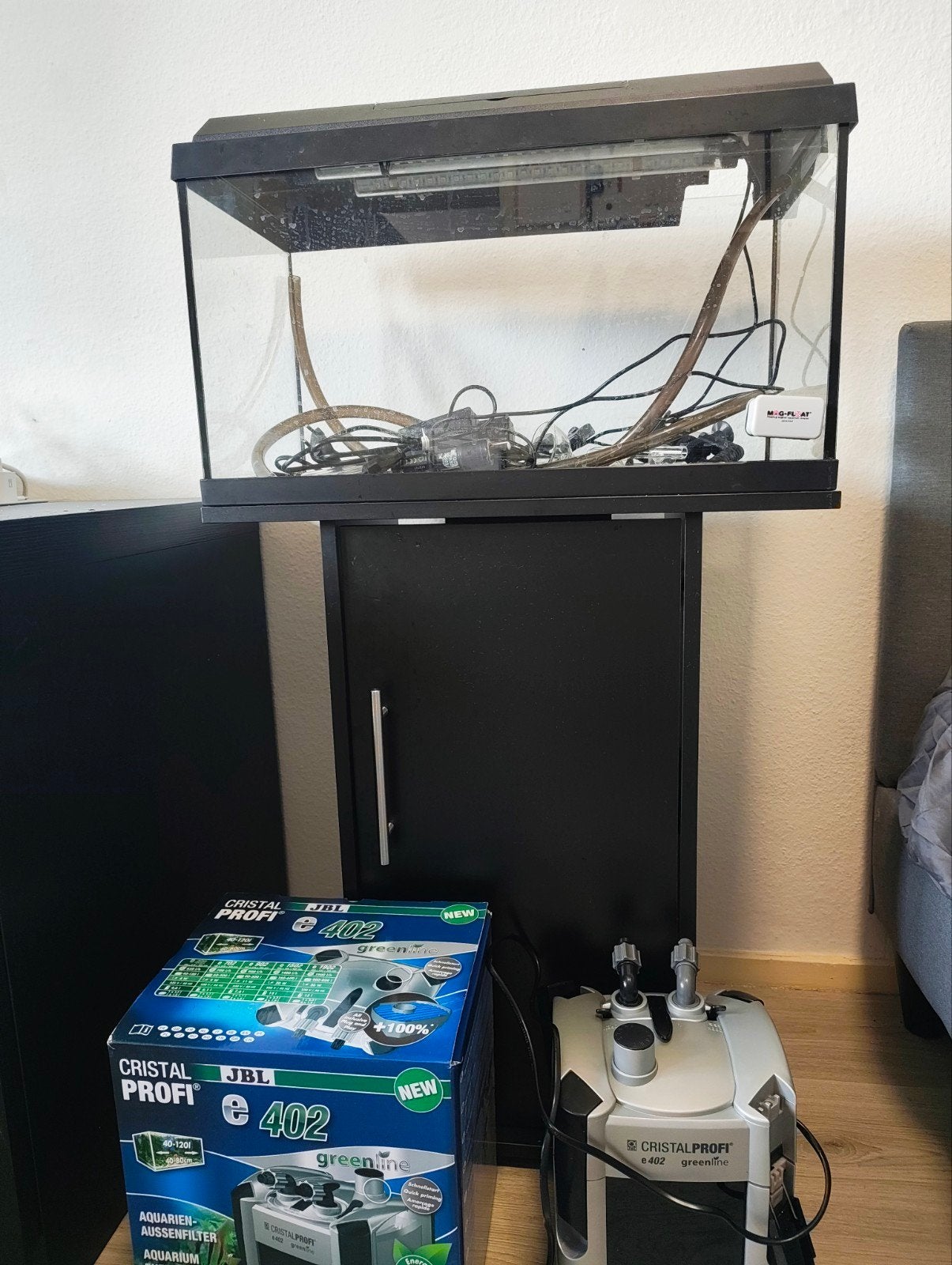 Juwel 60 liter aquariumset, Ophalen