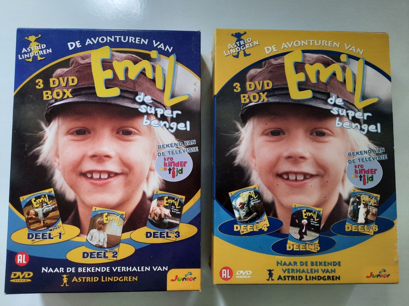 Emil  de super-bengel  2 x 3 dvd box, Avontuur, Alle leeftijden, Tv-serie, Zo goed als nieuw