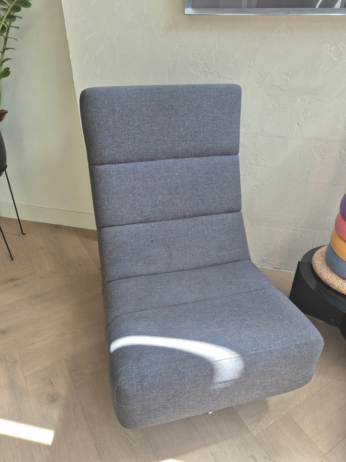 Grijze draaibare loungestoelen 2x, Ophalen, Gebruikt, Twee, Modern