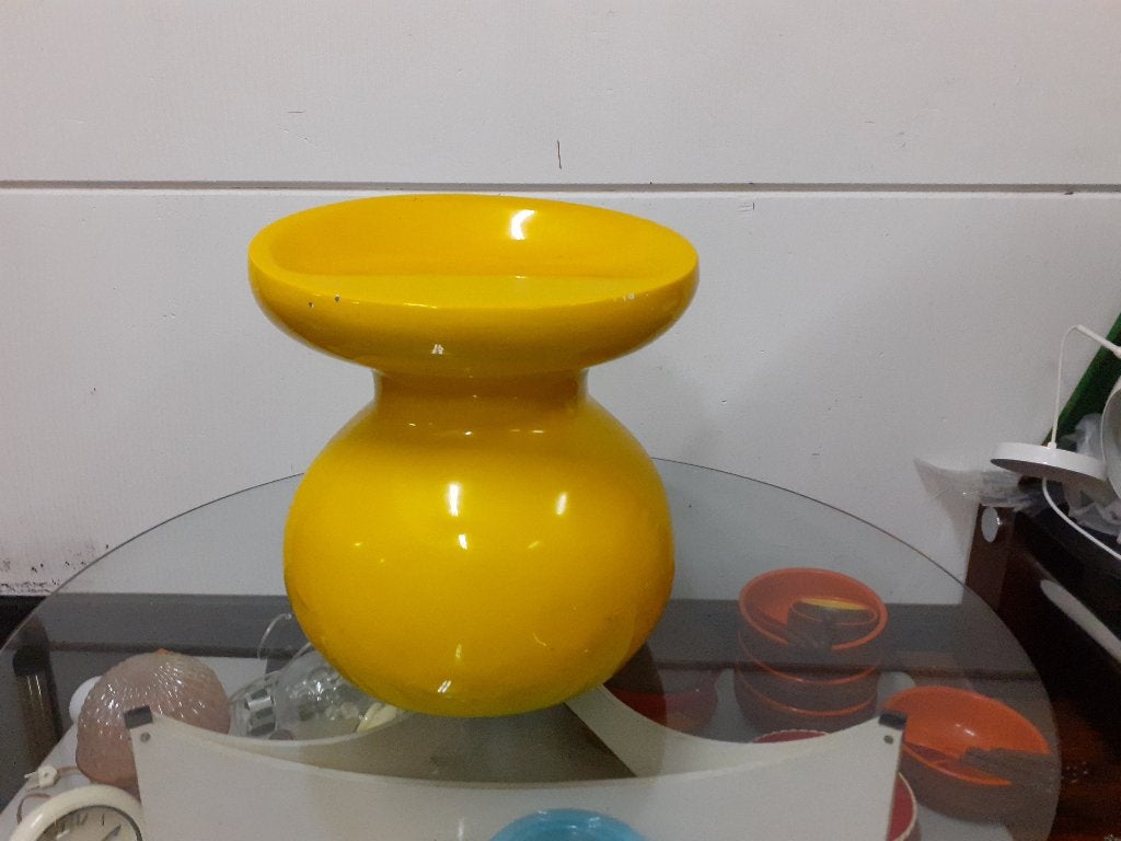Geel kunststof space age design bolkruk kruk jaren 70 retro, Kunststof, Gebruikt, ?, ?