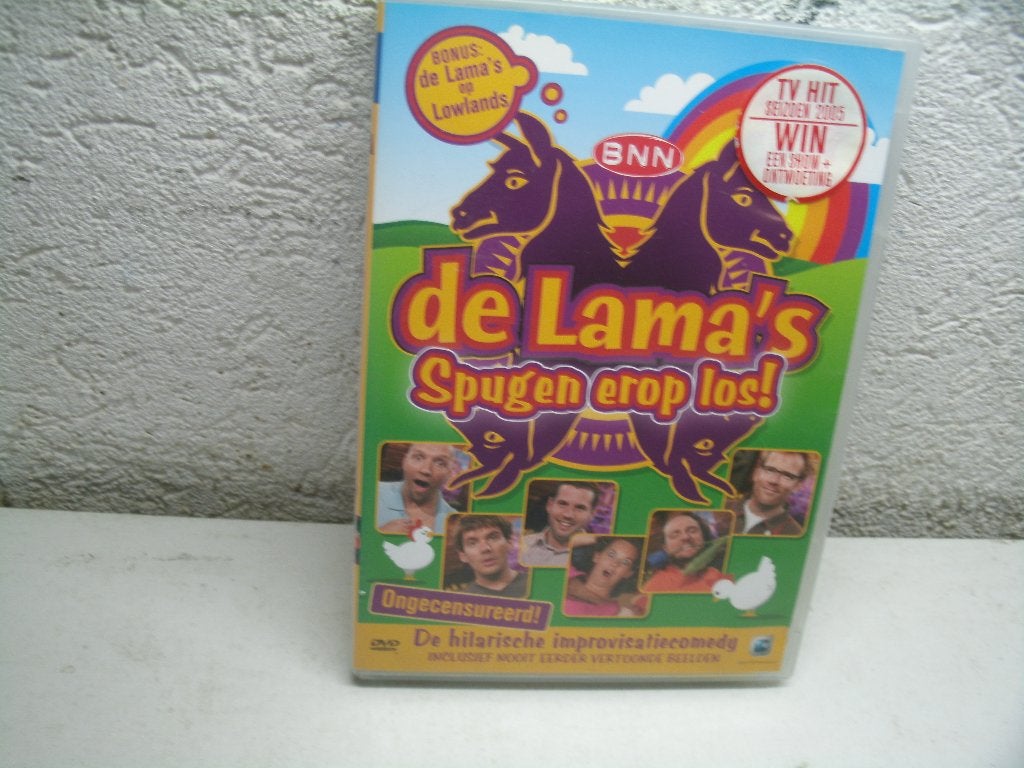 dvd 163b de lama's spugen er op los, Alle leeftijden, Ophalen of Verzenden, Zo goed als nieuw, Stand-up of Theatershow
