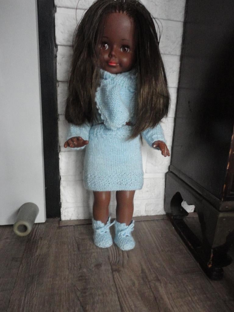 TE KOOP BRUINE VINTAGE SCHILPAD POP /SCHILDKROT, Verzamelen, Ophalen of Verzenden, Gebruikt, Pop