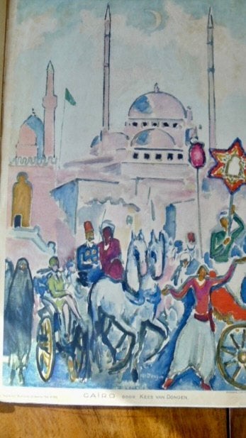 Kees van Dongen,lithografie in oude Haagse Post,1932, Ophalen of Verzenden, Personages en Fantasiefiguren, Lithografie