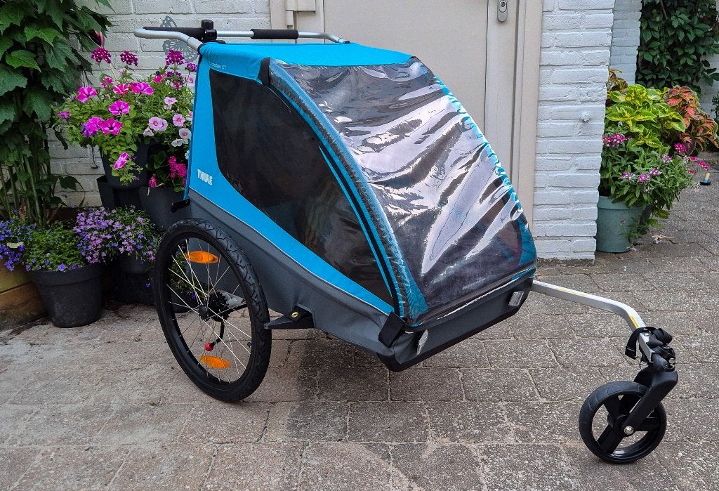 Thule Coaster XT fietskar - Incl. 3 koppelingen, Fietsen en Brommers, Fietsaccessoires | Aanhangers en Karren, Ophalen, Opvouwbaar