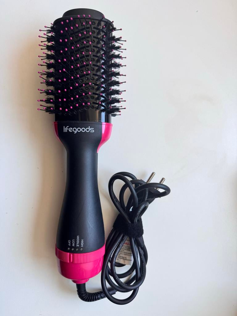 Auronic Föhnborstel - 3-in-1 Haarstyling Tool, Ophalen of Verzenden, Zo goed als nieuw, Haarverzorging