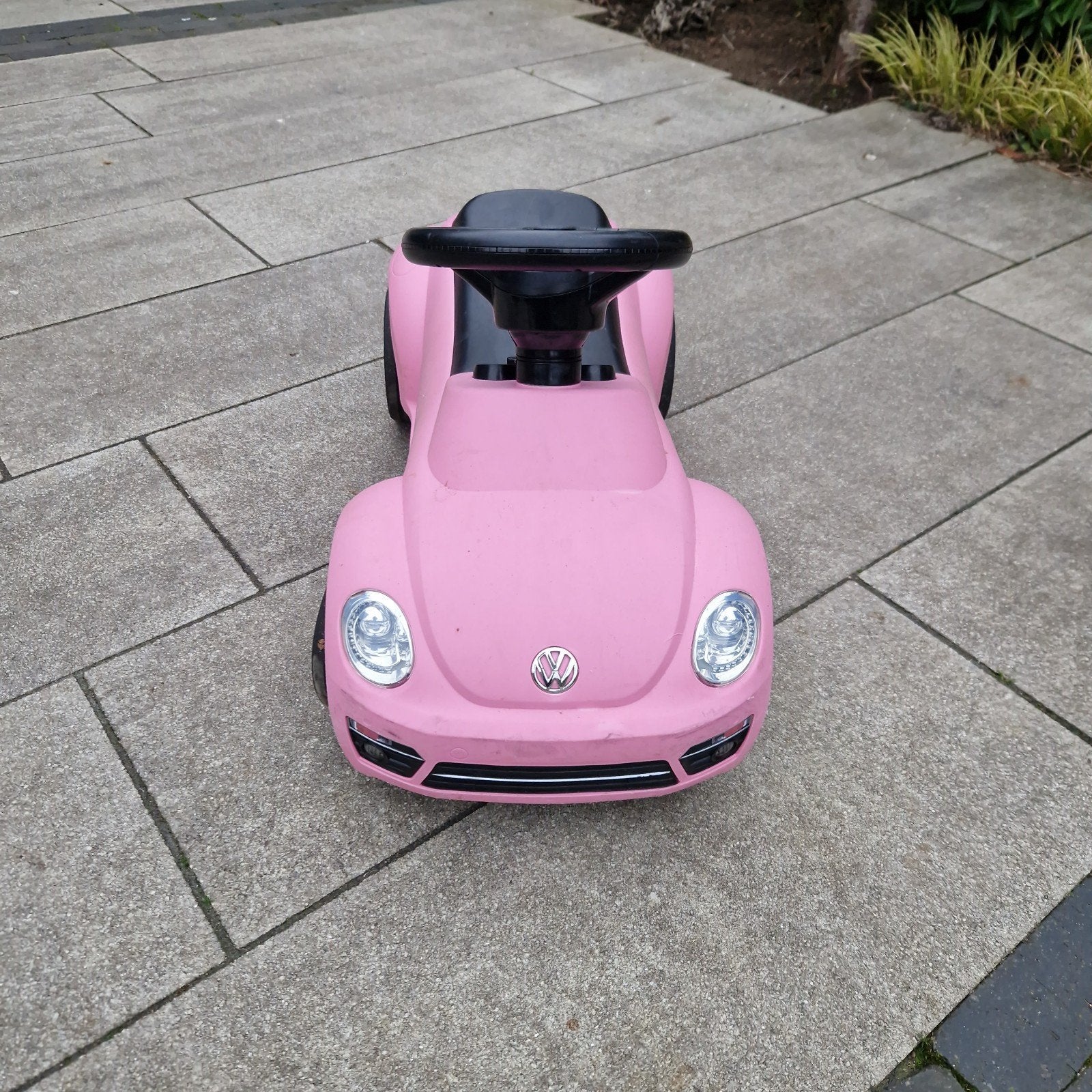 roze volkswagen loopauto, Ophalen, Gebruikt