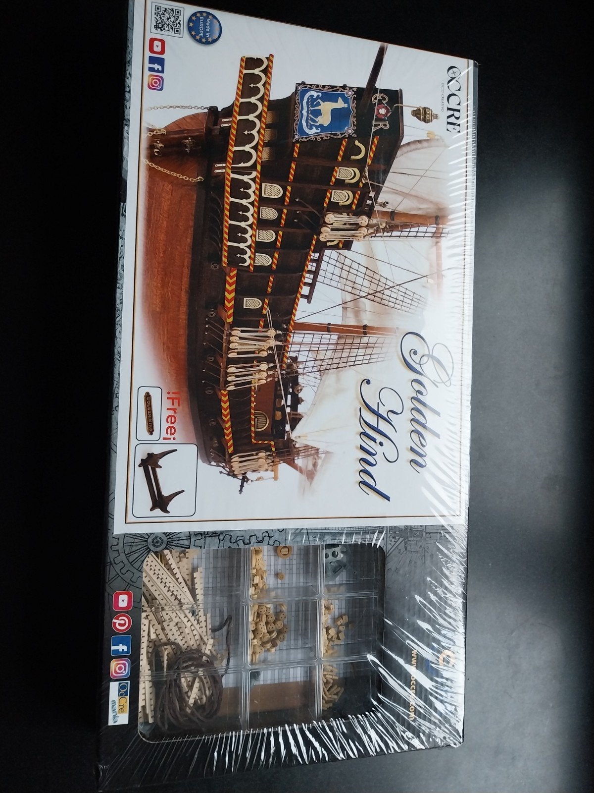 Occre Golden Hind Houten Scheepsmodel Bouwpakket Nieuw, Hobby en Vrije tijd, Modelbouw | Boten en Schepen, Ophalen of Verzenden