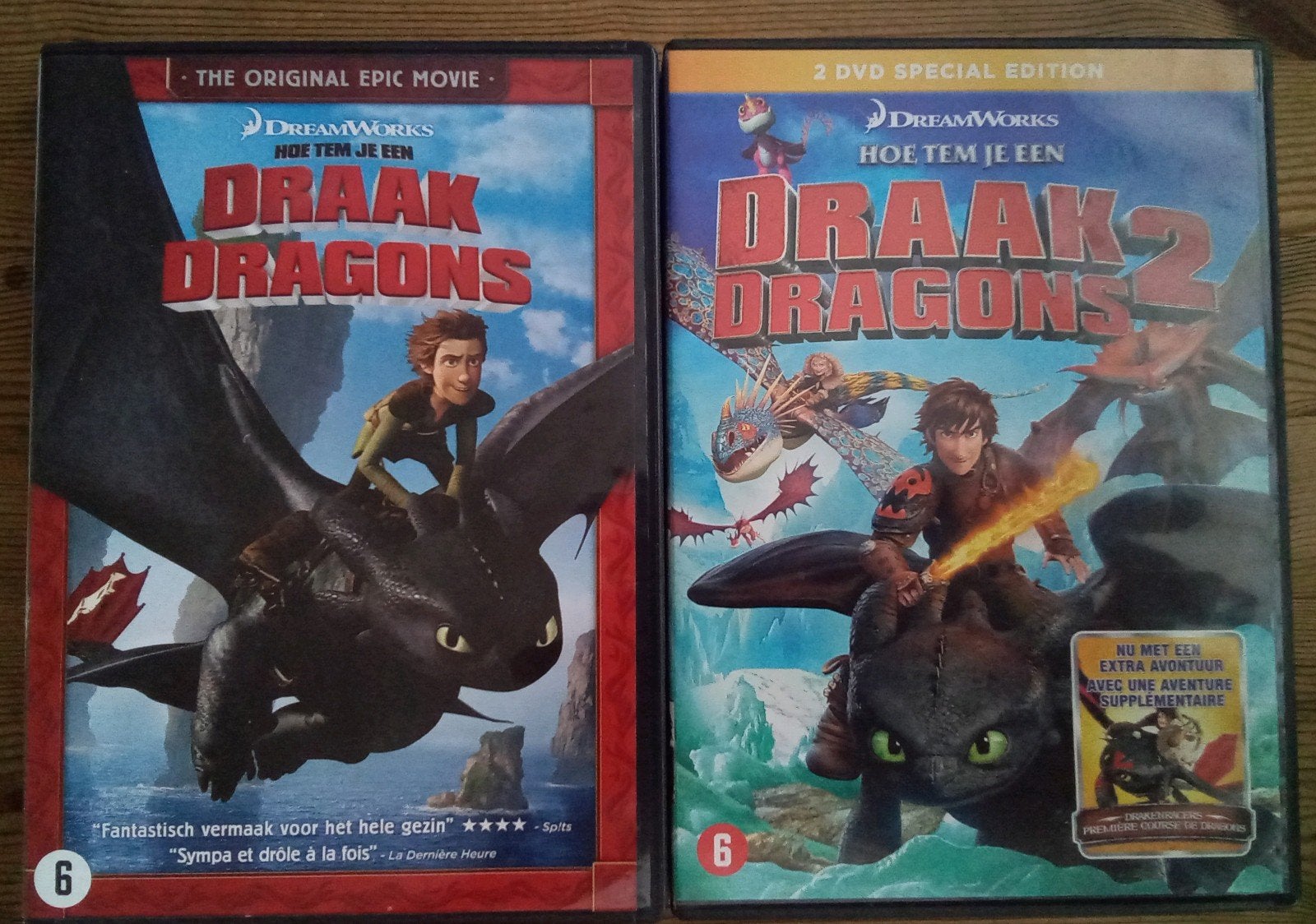 Hoe Tem Je Een Draak Dragons 1 & 2 (2 disc) - DreamWorks, Animatie, Amerikaans, Nederlands, Ophalen of Verzenden
