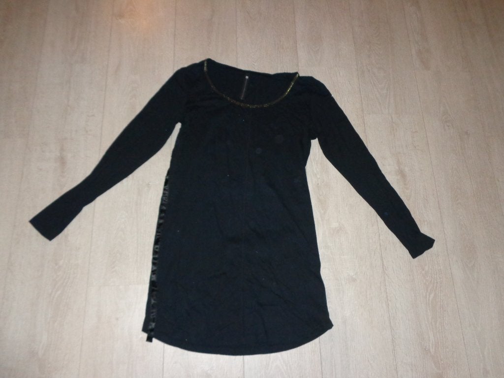 mooi zwart jurkje van 10 Days, maat 2/M, Kleding | Dames, Maat 38/40 (M), Zwart, Ophalen of Verzenden, Gedragen