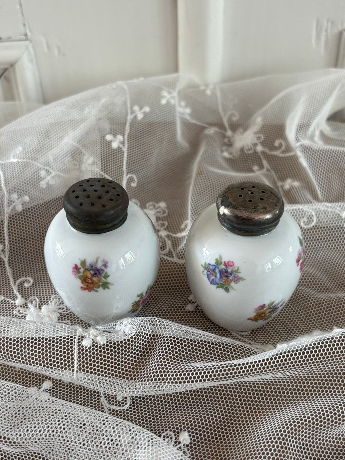 Brocante setje peper en zout, Ophalen of Verzenden