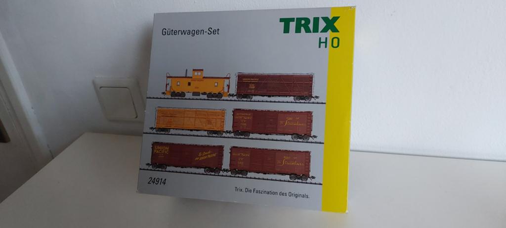 Trix 24914 Goederen wagon set USA, Hobby en Vrije tijd, Gelijkstroom, Trix, Ophalen of Verzenden, Nieuw