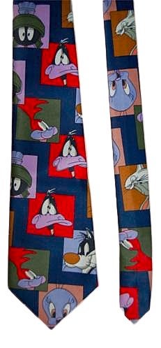 Nieuwe zijden Looney Tunes stropdas, das, Meerkleurig, Nieuw, Ophalen of Verzenden, Met patroon
