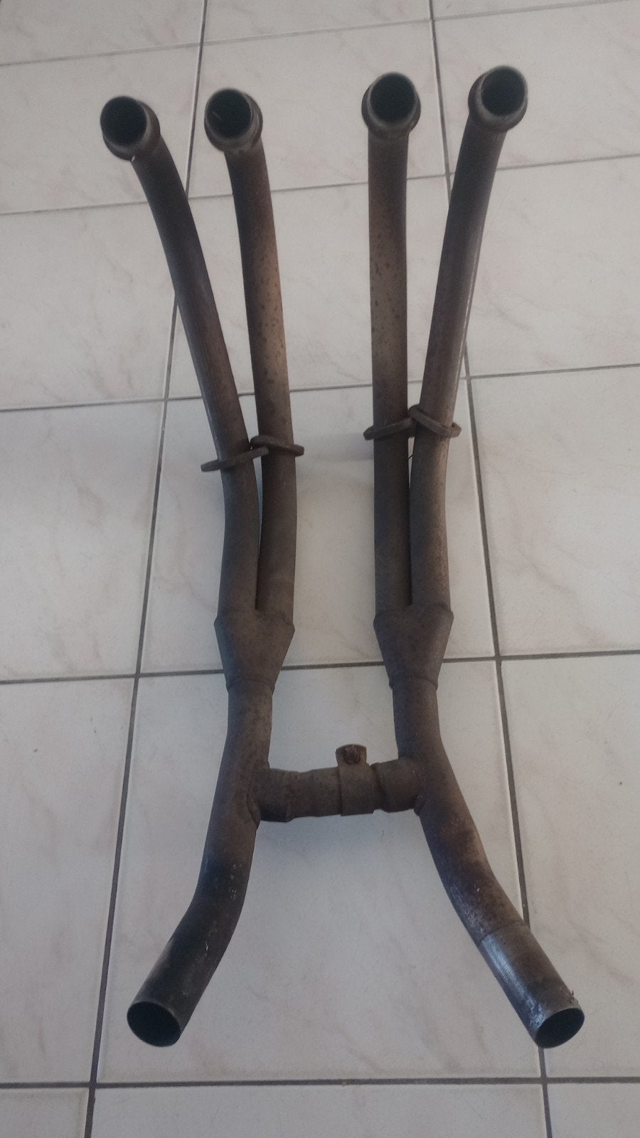 RVS uitlaat bochten XJ900S Diversion, Ophalen