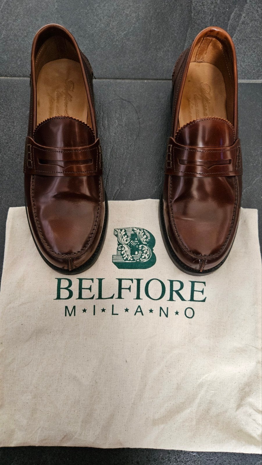 Belfiore Milano Loafers - Bruin Leer - Maat 40.5, Ophalen of Verzenden