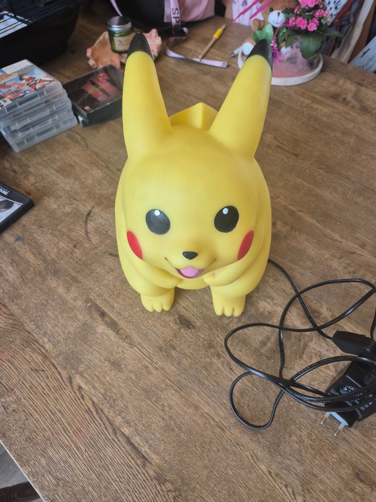 Pikachu Nachtlamp - Pokémon Slaapkamer Decoratie, Ophalen of Verzenden, Gebruikt, Pokémon, Cartoon, Kinderkamer