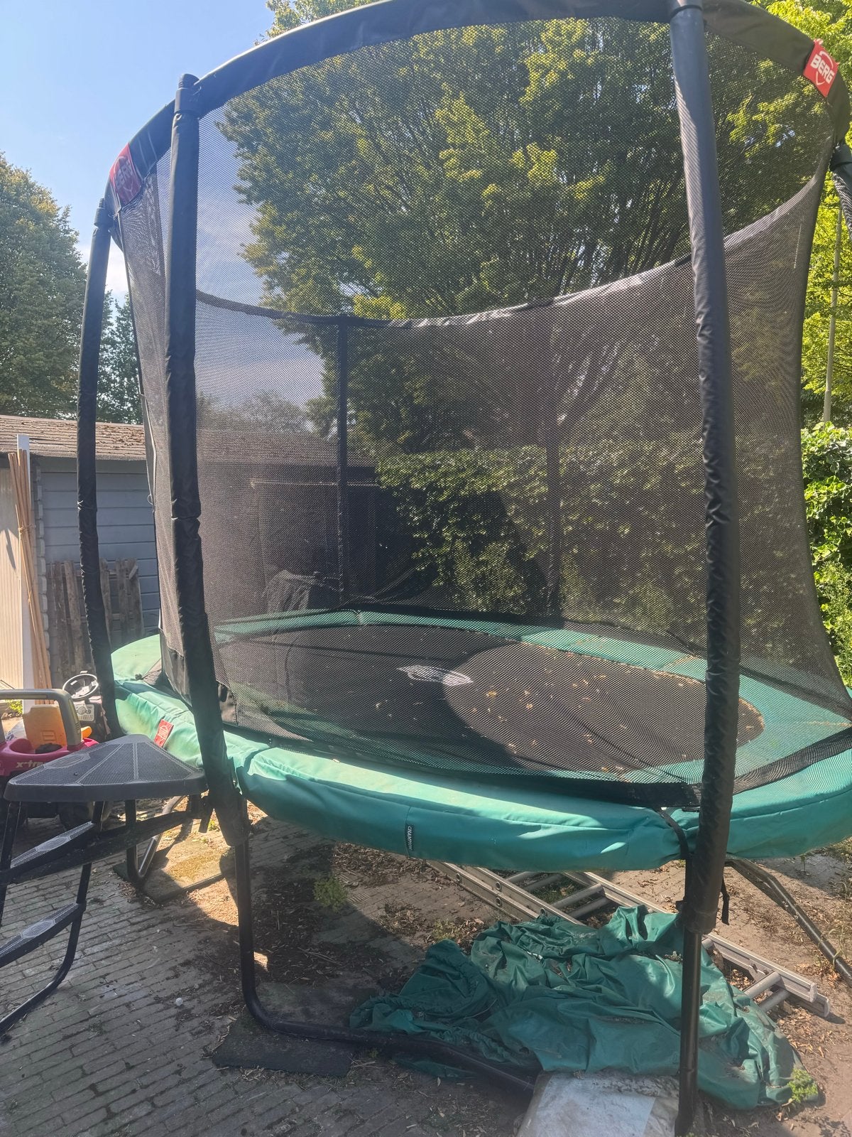 BERG Trampoline Grand Champion met Veiligheidsnet Ovaal, Ophalen, Gebruikt