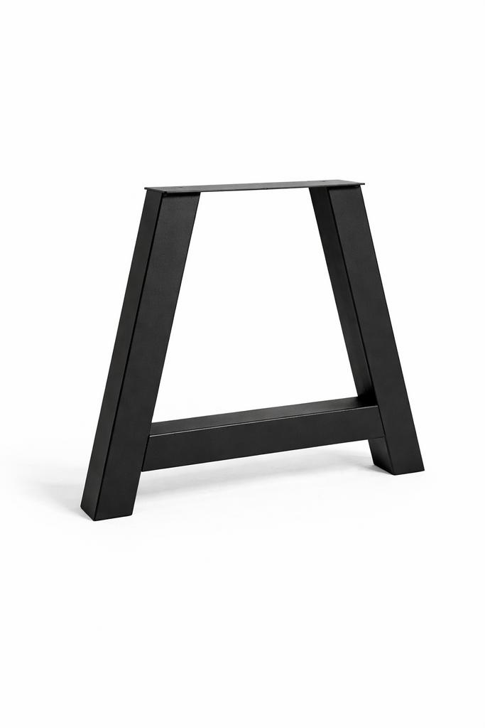 Stoer A-frame onderstel zwart gepoedercoat, set van twee, Nieuw, Metaal, Rechthoekig, 50 tot 100 cm