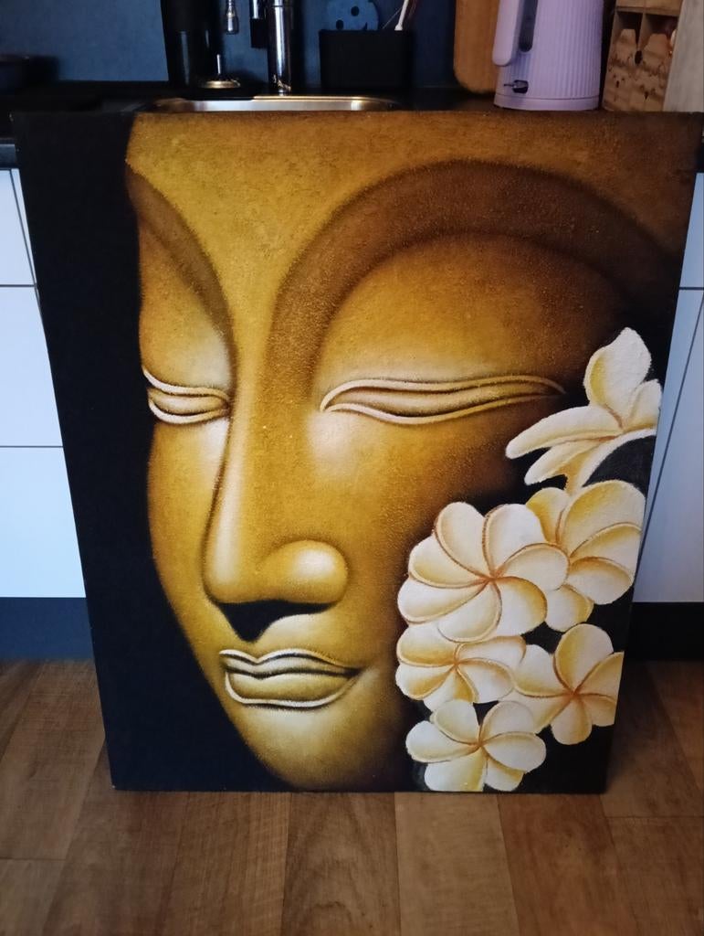 Exclusief met de hand geschildert Boeddha schilderij, Ophalen