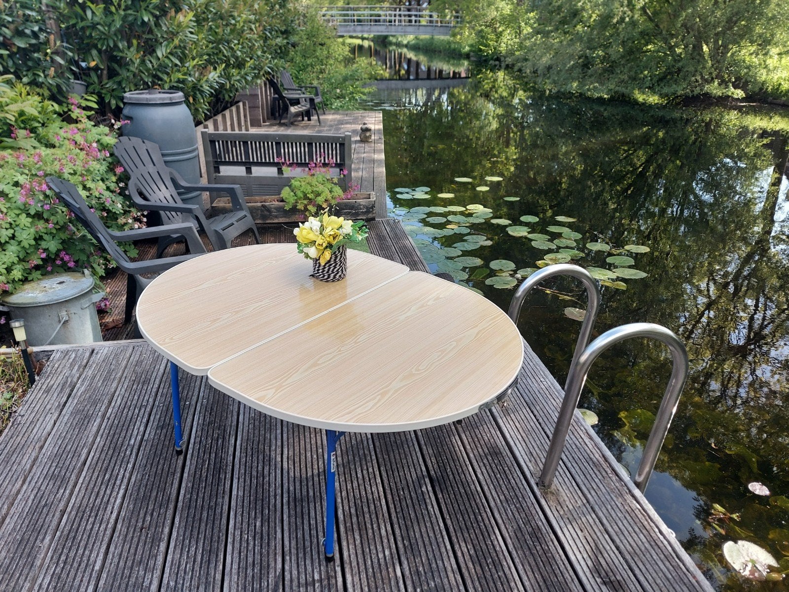 Lafuma camping/ kampeer tafel koffermodel, Ophalen, Zo goed als nieuw, Campingtafel