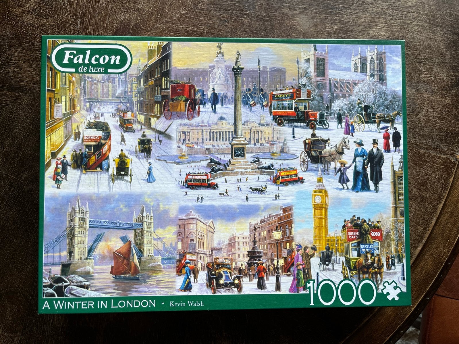 Falcon de luxe Legpuzzel A Winter in London 1000 stukjes, Ophalen of Verzenden, 500 t/m 1500 stukjes, Zo goed als nieuw, Legpuzzel