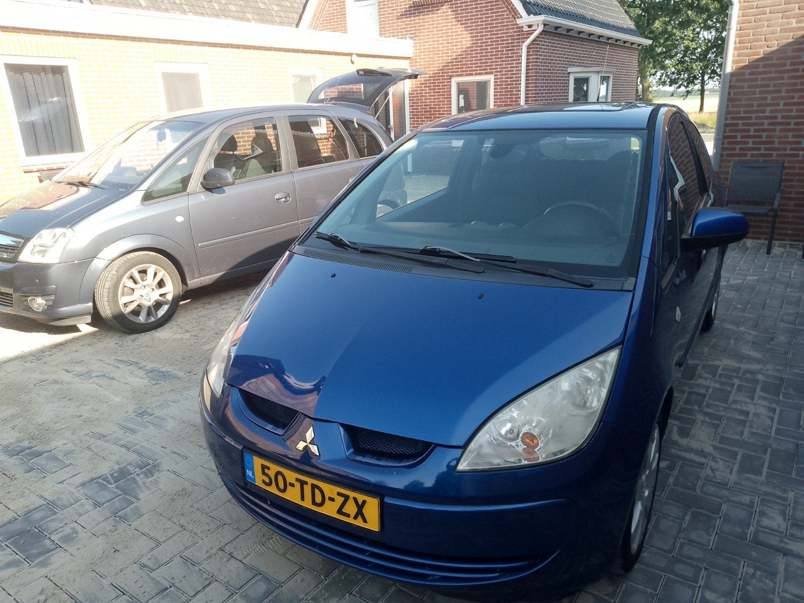 Mitsubishi Colt 1.5 Mivec CZ3 2006 Blauw, Auto's, Mitsubishi, Stof, 4 cilinders, Blauw, Colt