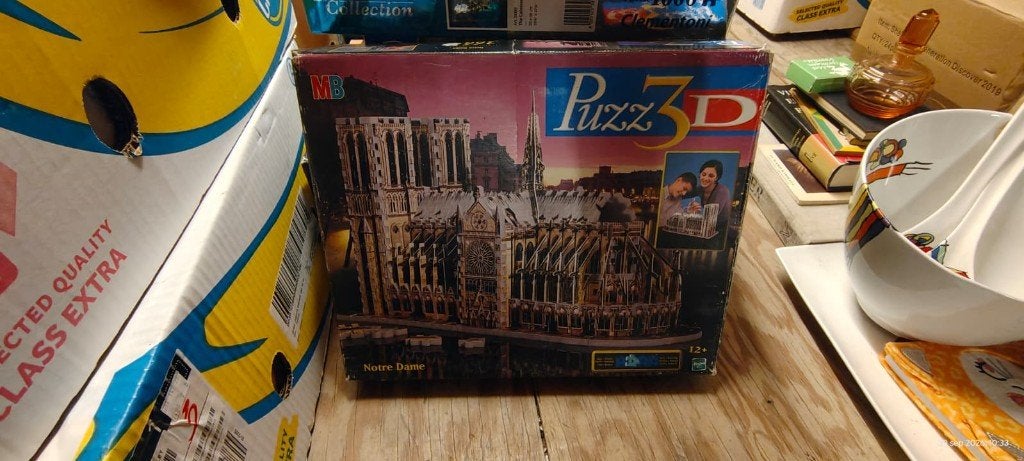 3d puzzel notre dame, Ophalen of Verzenden, 500 t/m 1500 stukjes, Gebruikt, Rubik's of 3D-puzzel