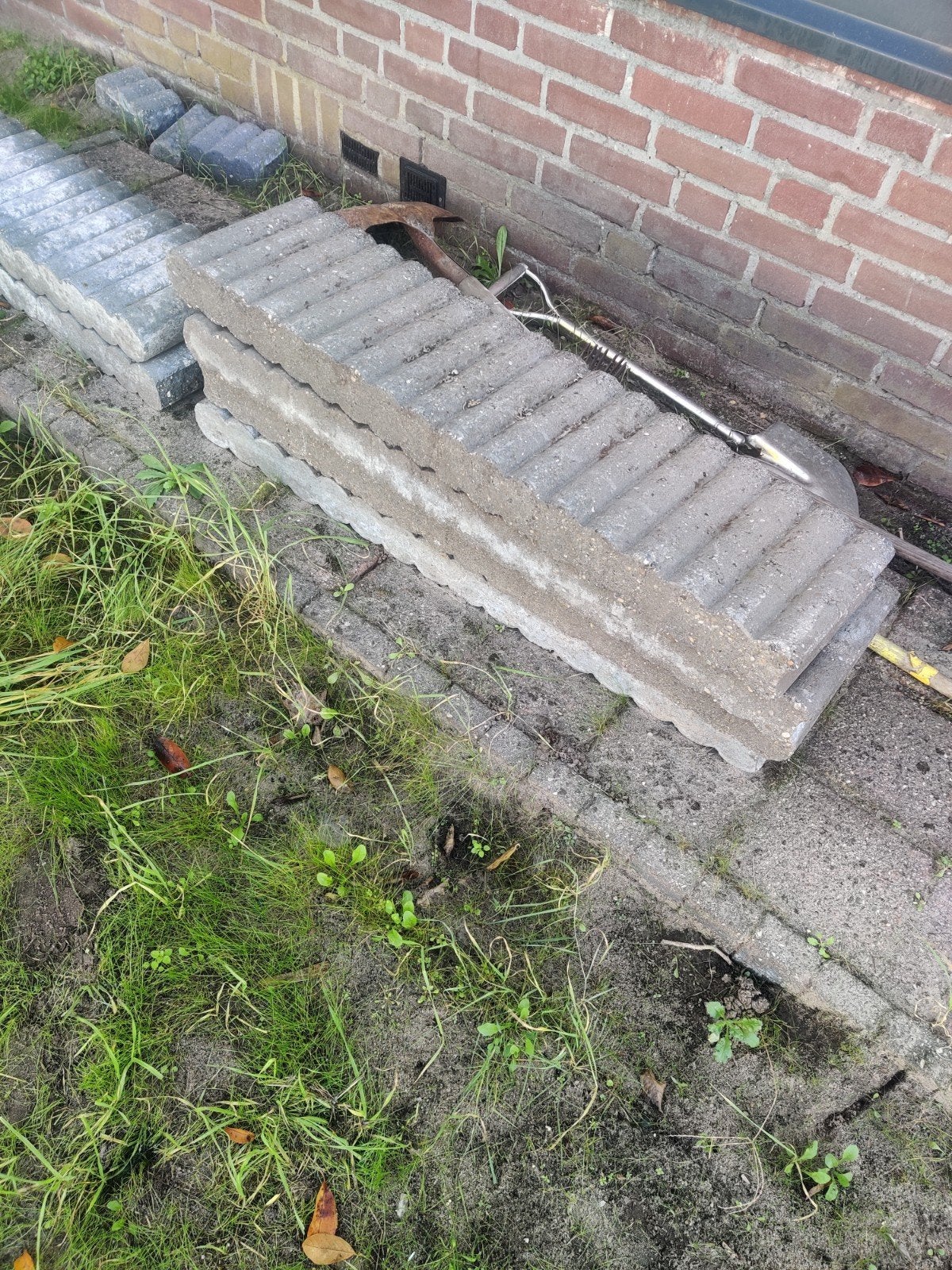 border/opsluitband, Tuin en Terras, Ophalen, Beton, Overige typen