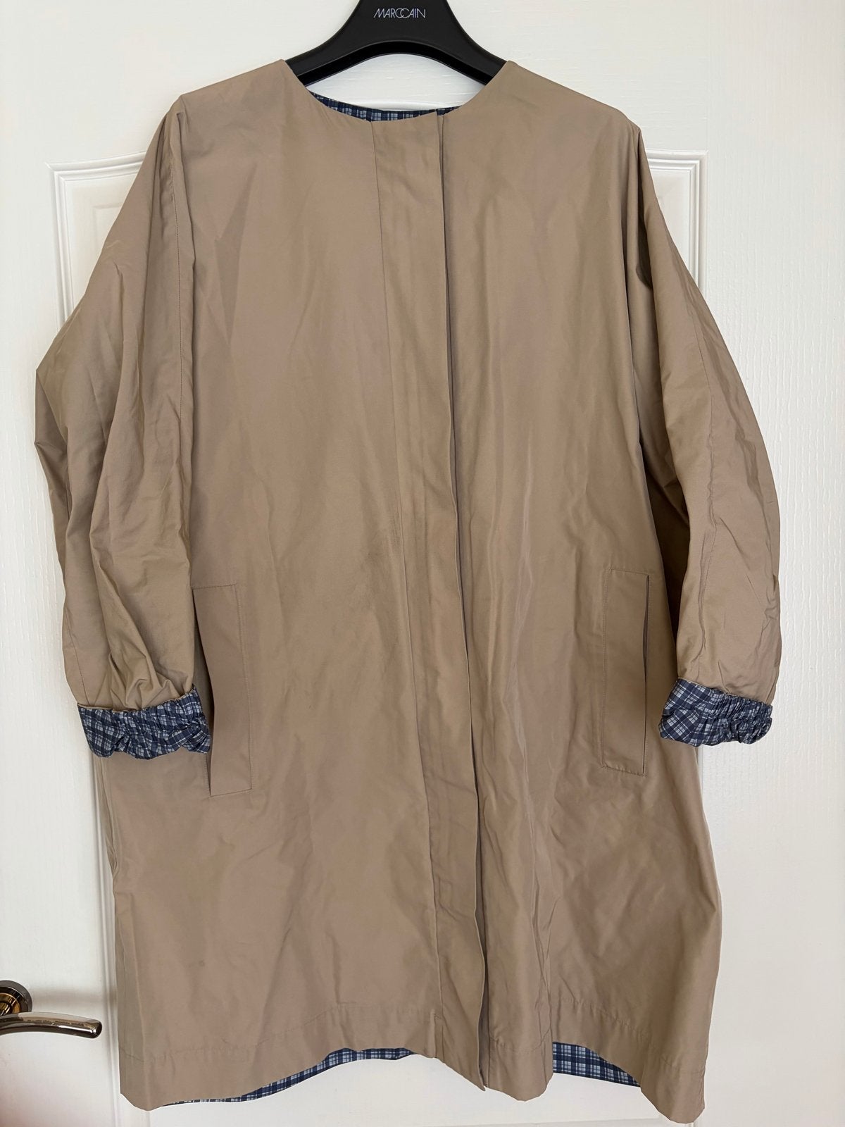 Dames jas aan 2 kanten draagbaar, Ophalen of Verzenden, Gedragen, Maat 46/48 (XL) of groter, Beige
