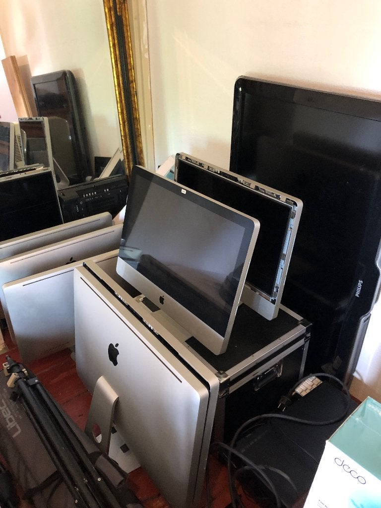 7 Mac voor onderdelen. ! x philips grote monitor, Ophalen, IMac, 2 tot 3 Ghz
