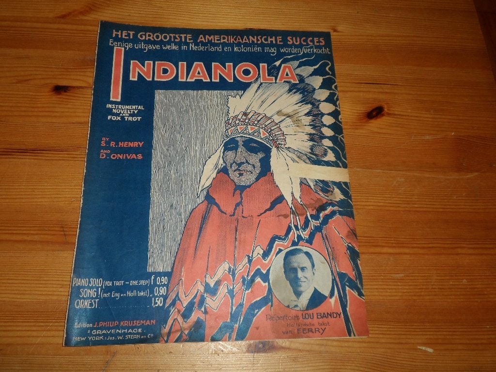 Indianola - henry / onivas - lou bandy, Piano, Gebruikt, Ophalen of Verzenden, Artiest of Componist