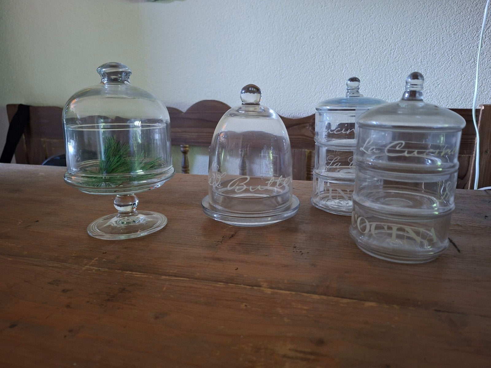 Riviera maison glas, stolp, voorraad potjes, Ophalen, Zo goed als nieuw