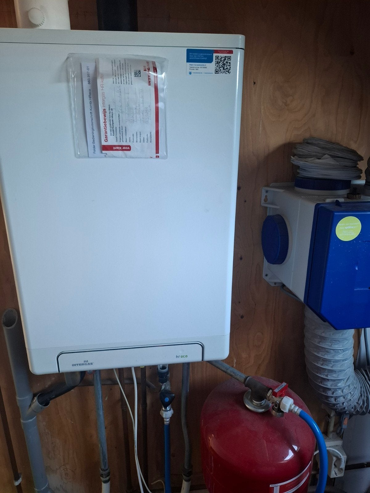Intergas HReco-30 CV-ketel - 5 jaar oud, Ophalen, 30 tot 80 cm, Cv-ketel of Combi-ketel, Minder dan 60 cm