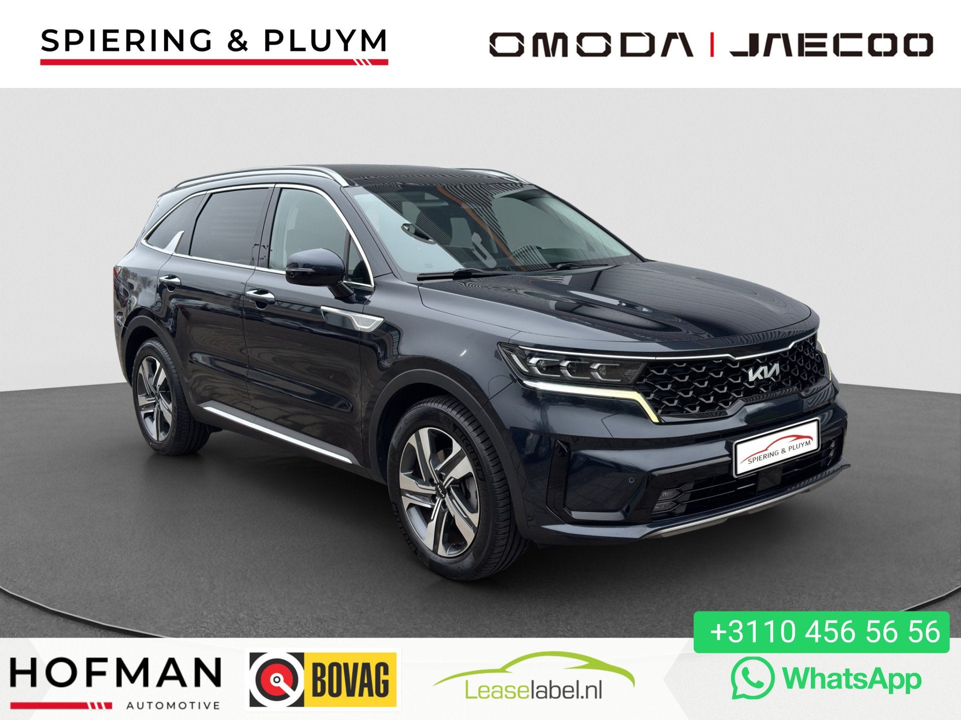Kia Sorento 1.6 T-GDI Hybrid 2WD DynamicPlusLine 7p. | Pano, Auto's, Adaptive Cruise Control, Gebruikt, 4 cilinders, Blauw