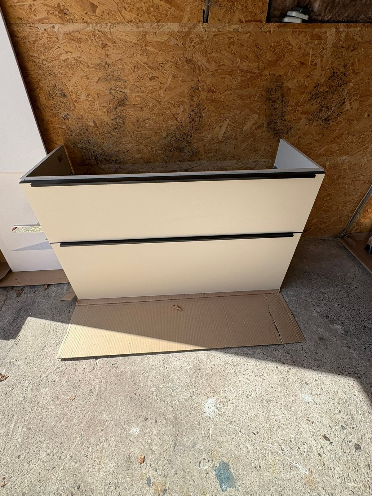 Beige wastafel onderkast, Ophalen, 100 tot 150 cm, Nieuw, Minder dan 100 cm