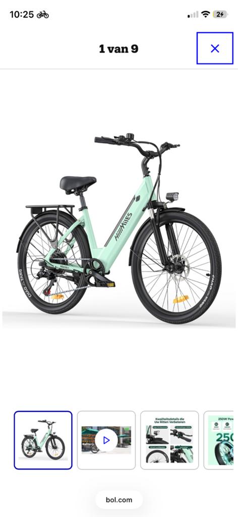 Hillmiles e-Bike, Zo goed als nieuw, 51 tot 55 cm, 50 km per accu of meer, Ophalen