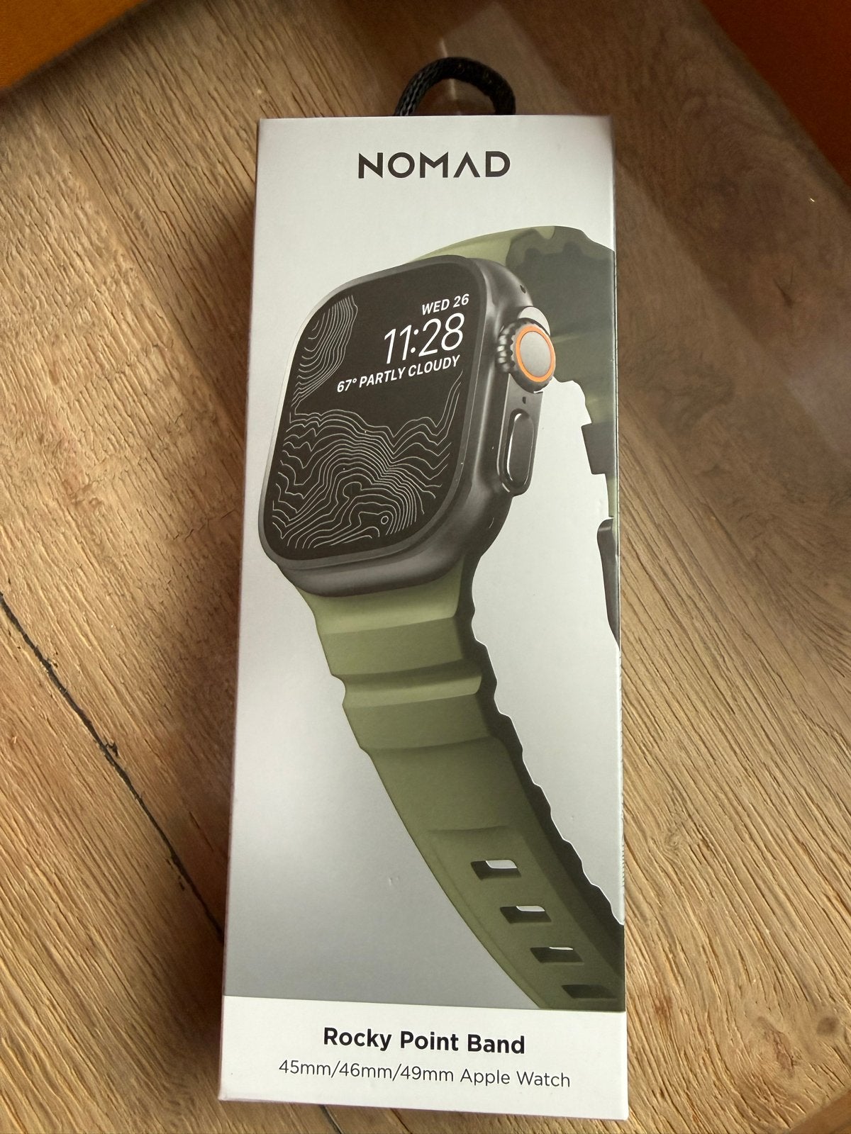 Nomad Rocky Point Band voor Apple Watch - Nieuw, Ophalen of Verzenden, Nieuw, Groen, IOS