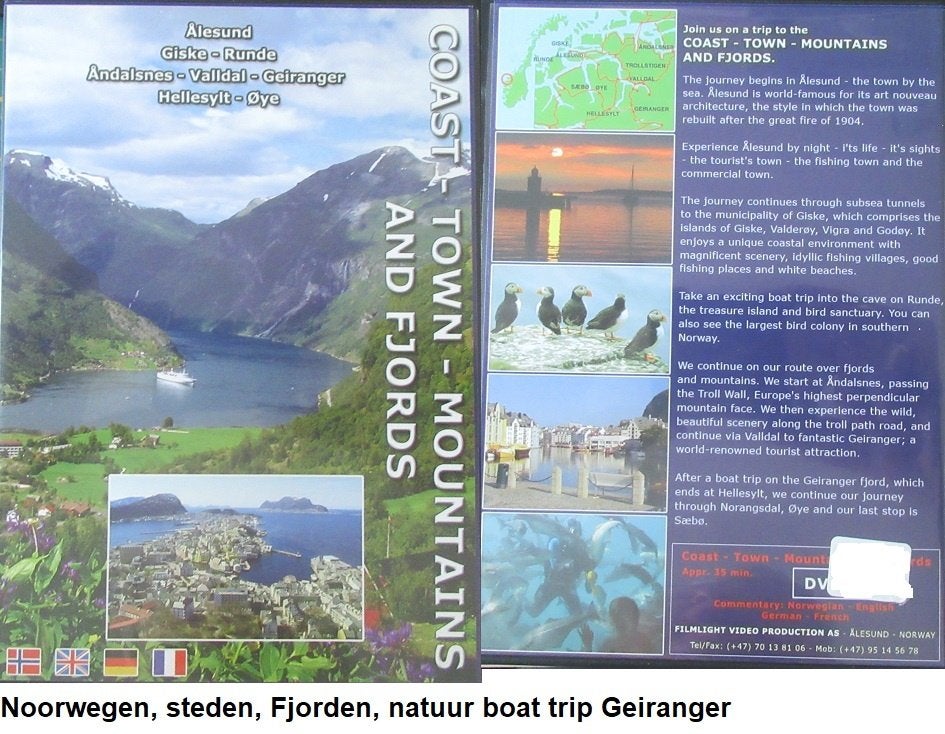 NOORSE DVD, steden, Fjorden, kustlijn etc., Alle leeftijden, Ophalen of Verzenden, Zo goed als nieuw