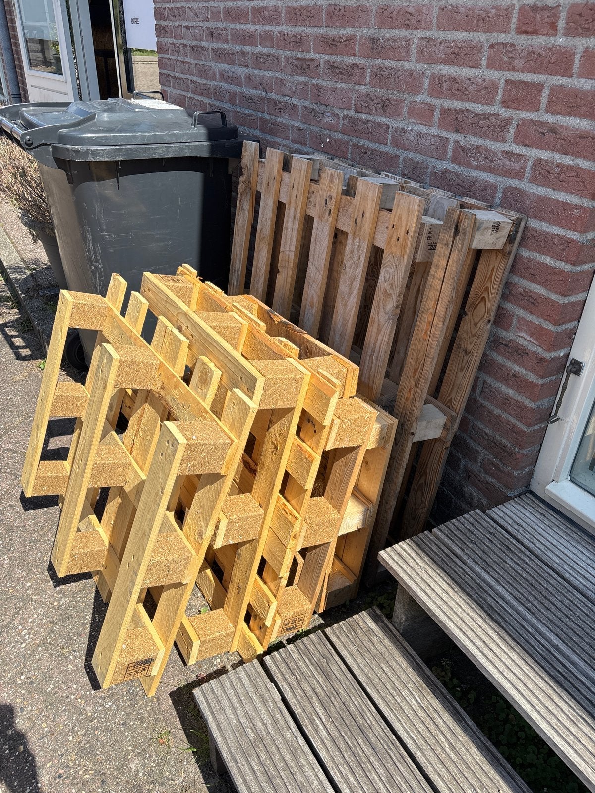GRATIS Gebruikte pallets - ideaal voor diverse projecten, Ophalen, Gebruikt, 50 mm of meer, Minder dan 200 cm