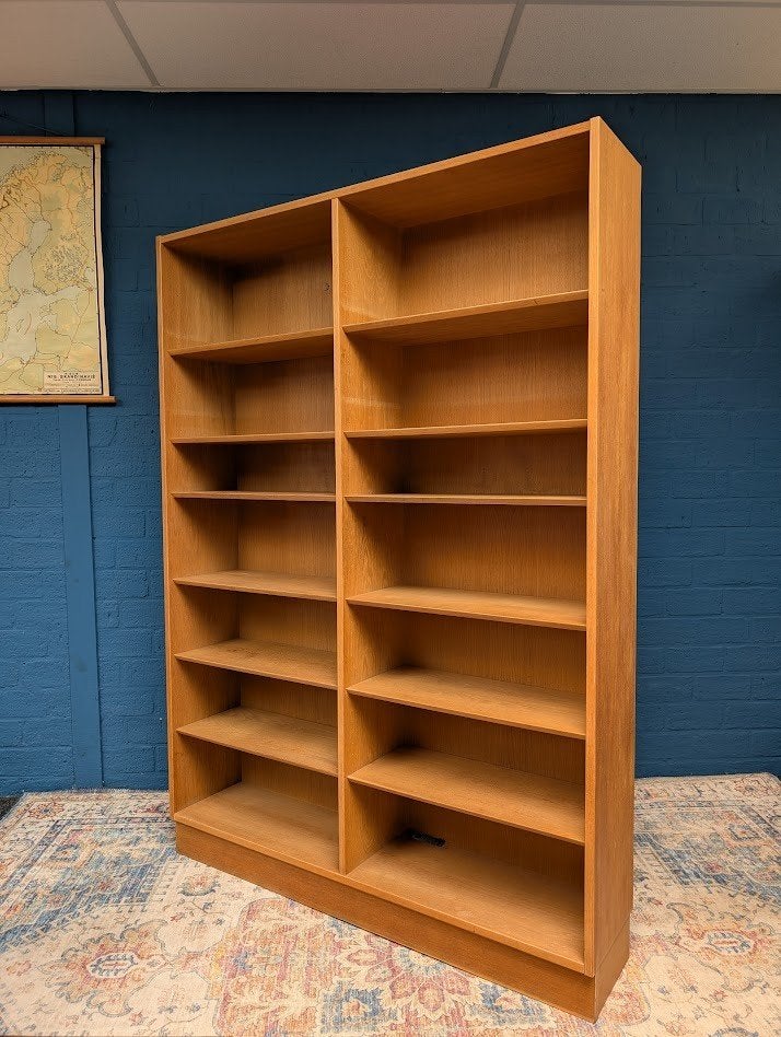 Grote vintage boekenkast, Hundevad, jaren 60, Ophalen, Huis en Inrichting