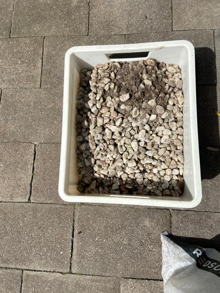 Kleine steentjes decoratie voor in de tuin, Tuin en Terras, Grind, Keien en Split, Ophalen, Gebruikt