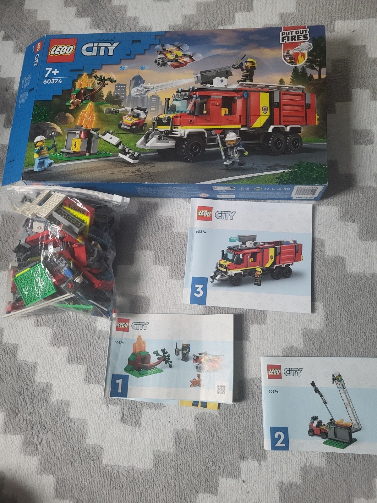 60374 lego city brandweerauto/wagen, Ophalen of Verzenden, Zo goed als nieuw