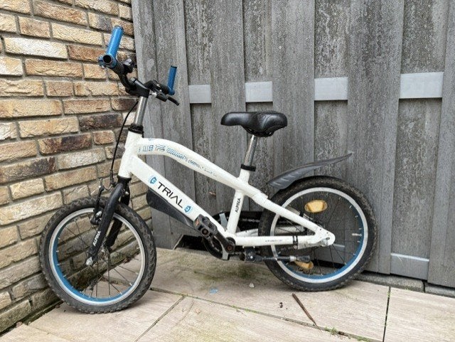 stoere kinderfiets 16 inch, Ophalen, Gebruikt, Velgrem, Alpina