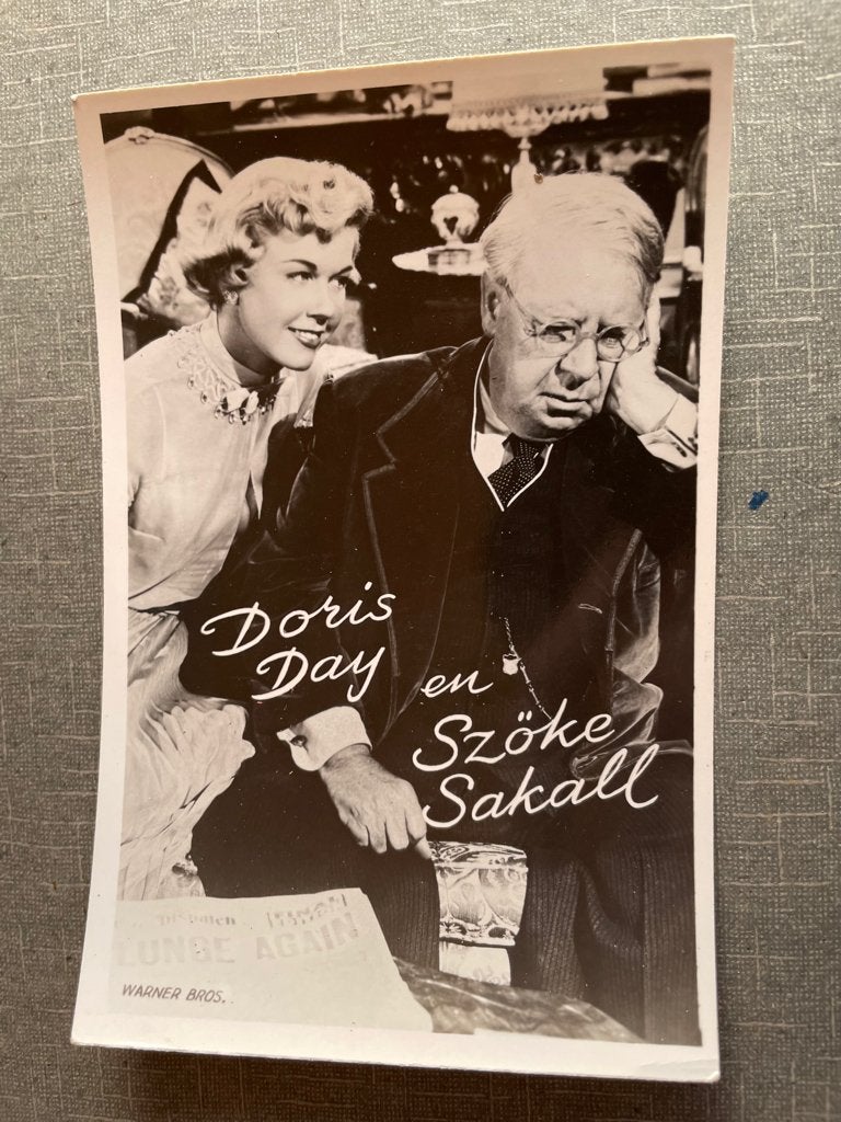 ansichtkaart van Doris Day en Szoke Sakall., Verzenden, 1940 tot 1960, Sterren en Beroemdheden