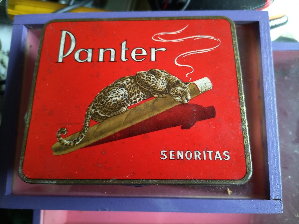 Blikje Panter vintage, Verzamelen, Ophalen of Verzenden, Gebruikt, Overige