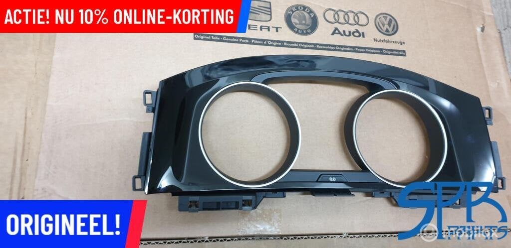 Golf 7 7.5 KM Teller Inleg ZWART HOOGGLANS 5G0857059 NIEUW, Volkswagen, Nieuw, Ophalen of Verzenden, Volkswagen