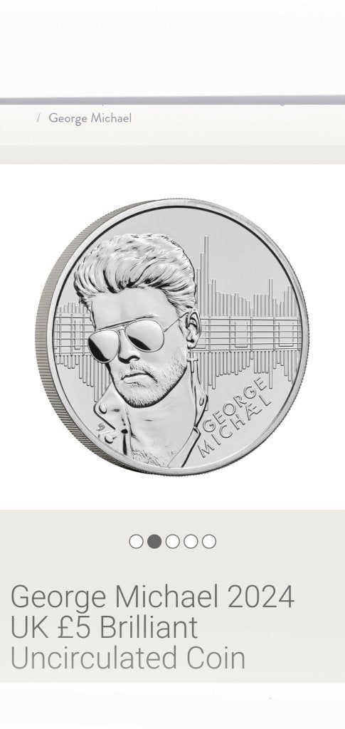 Munt Coin George Michael verzamelmunt UK, Postzegels en Munten, Ophalen of Verzenden, Overige landen, Losse munt